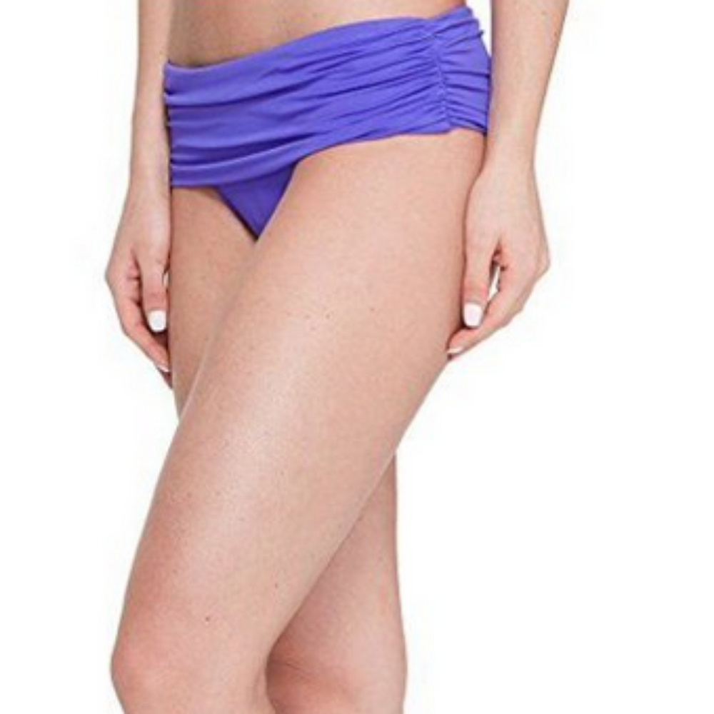 NWT LAUREN Ralph Lauren Shirred bottom swim